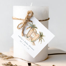 Etiquetas Para Lembrancinhas Chá de fraldas Surf costeiro