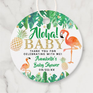 Etiquetas Para Lembrancinhas Chá de fraldas Tropical Summer Beach Luau Boys