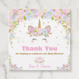 Etiquetas Para Lembrancinhas Chá de fraldas Unicorn Obrigado A Favorecer Etique