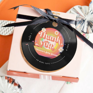 Etiquetas Para Lembrancinhas Chá de fraldas Vinil Record