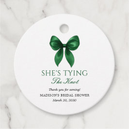 Etiquetas Para Lembrancinhas Chá de Noiva Arco de Esmeralda Ela Está se Casando