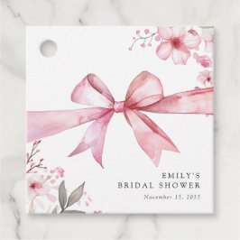 Etiquetas Para Lembrancinhas Chá de Noiva Arco Rosa Amarrando o Nó