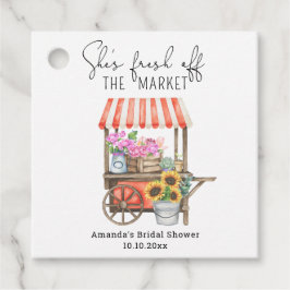 Etiquetas Para Lembrancinhas Chá de Noiva Carrinho de Flores