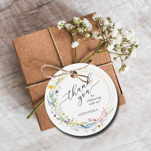 Etiquetas Para Lembrancinhas Chá de Noiva com Flores Silvestres