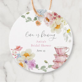 Etiquetas Para Lembrancinhas Chá de Noiva de Chá de Flores Silvestres Amor Está