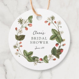 Etiquetas Para Lembrancinhas Chá de Noiva de Morangos Silvestres