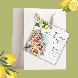 Etiquetas Para Lembrancinhas Chá de Noiva de Verão La Dolce Vita Italiano