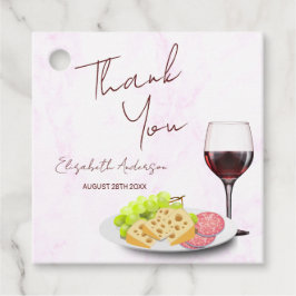 Etiquetas Para Lembrancinhas Chá de Noiva de Vinho e Charcuteria