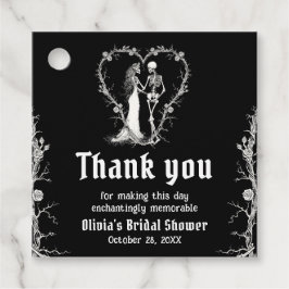 Etiquetas Para Lembrancinhas Chá de Noiva do Dia das Bruxas Esqueleto Gótico Pr