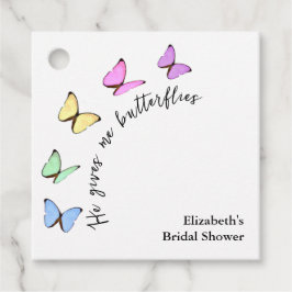 Etiquetas Para Lembrancinhas Chá de Noiva Ele Me Dá Borboletas no Estômago