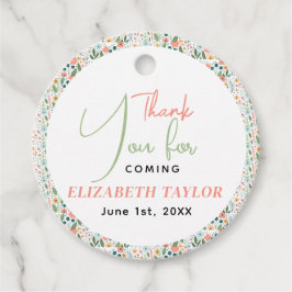 Etiquetas Para Lembrancinhas Chá de Noiva Flor Retro Fofo