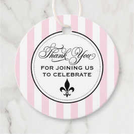 Etiquetas Para Lembrancinhas Chá de Noiva Francês Rosa Antigo Fleur de Lis