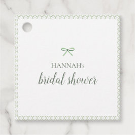 Etiquetas Para Lembrancinhas Chá de Noiva Grandmillenial Arco Verde