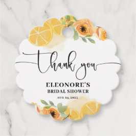 Etiquetas Para Lembrancinhas Chá de Noiva Limões e Flores 