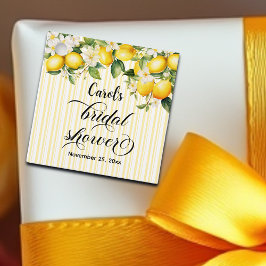 Etiquetas Para Lembrancinhas Chá de Noiva Mediterrâneo Ramo de Limão Verão
