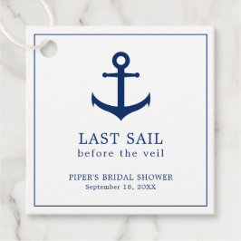 Etiquetas Para Lembrancinhas Chá de Noiva Náutico Azul Marinho Fofo