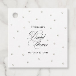 Etiquetas Para Lembrancinhas Chá de Noiva Pérolas Brancas