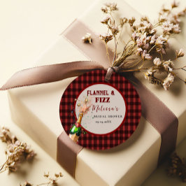 Etiquetas Para Lembrancinhas Chá de noiva vermelho e preto de flanela e espuma