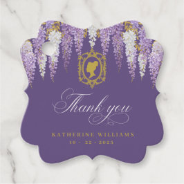 Etiquetas Para Lembrancinhas Chá de Noiva Vintage Roxo