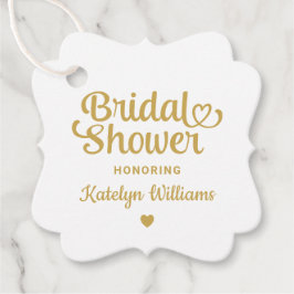 Etiquetas Para Lembrancinhas Chá de panela de casamento Dourado personalizado