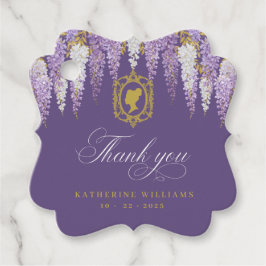 Etiquetas Para Lembrancinhas Chá de panela de Vintage Roxo