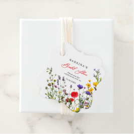 Etiquetas Para Lembrancinhas Chá de panela Floral de Flor Selvagem Elegante