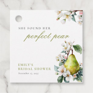 Etiquetas Para Lembrancinhas Chá de panela Floral Perfeito Pear