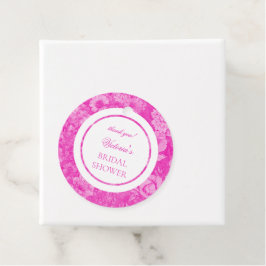 Etiquetas Para Lembrancinhas Chá de panela Floral Rosa Brilhante Chinoiserie Ob