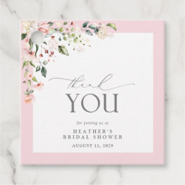 Etiquetas Para Lembrancinhas Chá de panela Inverso Cor de Água Rosa Elegante