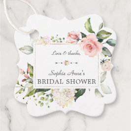 Etiquetas Para Lembrancinhas Chá de panela Inverso Elegante Cor de Água Rosa