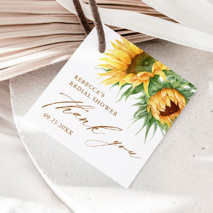 Etiquetas Para Lembrancinhas Chá de panela Rústico De Girassol Obrigado A Favor