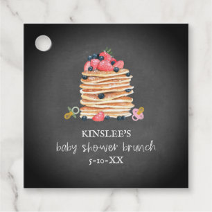 Etiquetas Para Lembrancinhas Chalkboard de Chá de fraldas Brunch de Panquecas e