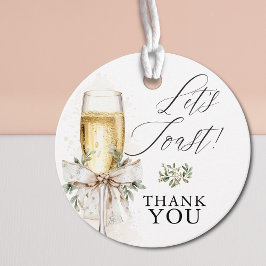 Etiquetas Para Lembrancinhas Champagne Vamos Brindar Inverno Neutro Obrigada/Ob