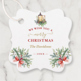Etiquetas Para Lembrancinhas Charm, Desejamos-Lhe Uma Feliz Fúria De Natal