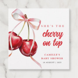 Etiquetas Para Lembrancinhas Cherry no Top Girl Chá de fraldas
