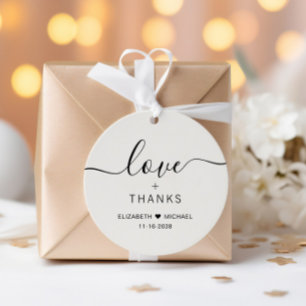 Etiquetas Para Lembrancinhas Chic Amor E Agradecimento Creme Casamento
