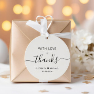 Etiquetas Para Lembrancinhas Chic Com Amor Casamento De Creme Obrigado