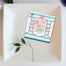 Etiquetas Para Lembrancinhas Chic de Verão, Praia e Ondas Chá de Noiva