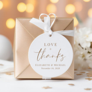 Etiquetas Para Lembrancinhas Chic Love E Graças Ao Casamento Da Tipografia Gold