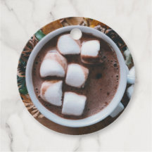 Chocolate quente e cacau marshmallow
