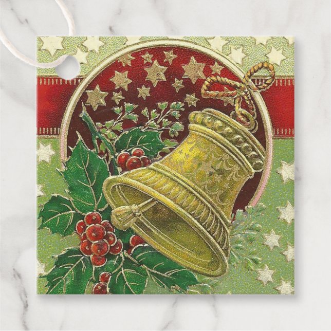 Etiquetas Para Lembrancinhas Christmas Bell (Frente)