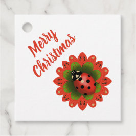 Etiquetas Para Lembrancinhas Christmas Ladybug Red White Green Paper