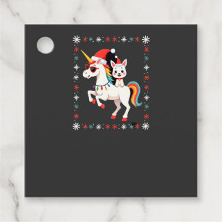 Etiquetas Para Lembrancinhas Christmas Poodle Unicorn Sunglasses Poodles T-Shir