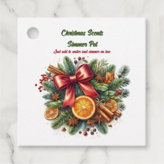 Etiquetas Para Lembrancinhas Christmas Scents Simmer Pot 