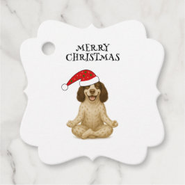 Etiquetas Para Lembrancinhas Christmas yoga dog your text favor tags