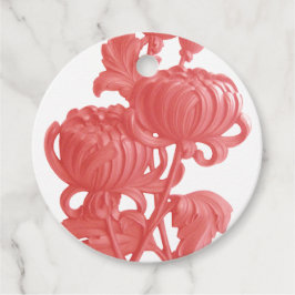 Etiquetas Para Lembrancinhas Chrysanthemum Rosa