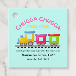 Etiquetas Para Lembrancinhas Chugga Choo Train Themed segundo aniversário de ca