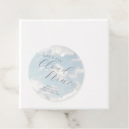 Etiquetas Para Lembrancinhas Chuva Azul Celestial Nove Noiva Moderna 