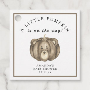 Etiquetas Para Lembrancinhas Chuva de abóbora Baby shower