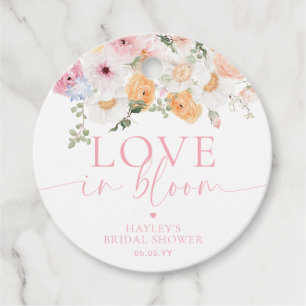 Etiquetas Para Lembrancinhas Chuva de Amor Floral Millie no Chá de Noiva
